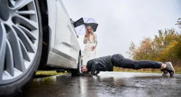 flat tyre